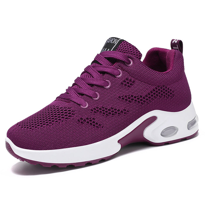 Plus Size Cushioning Shoes, Versatile Soft Sole Breathable Athletic Shoes