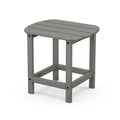 Sturdy gray POLYWOOD South Beach Adirondack 18" Side Table.