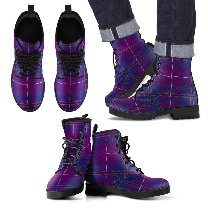 Pride of Glencoe Tartan Leather Boots Footwear Shoes