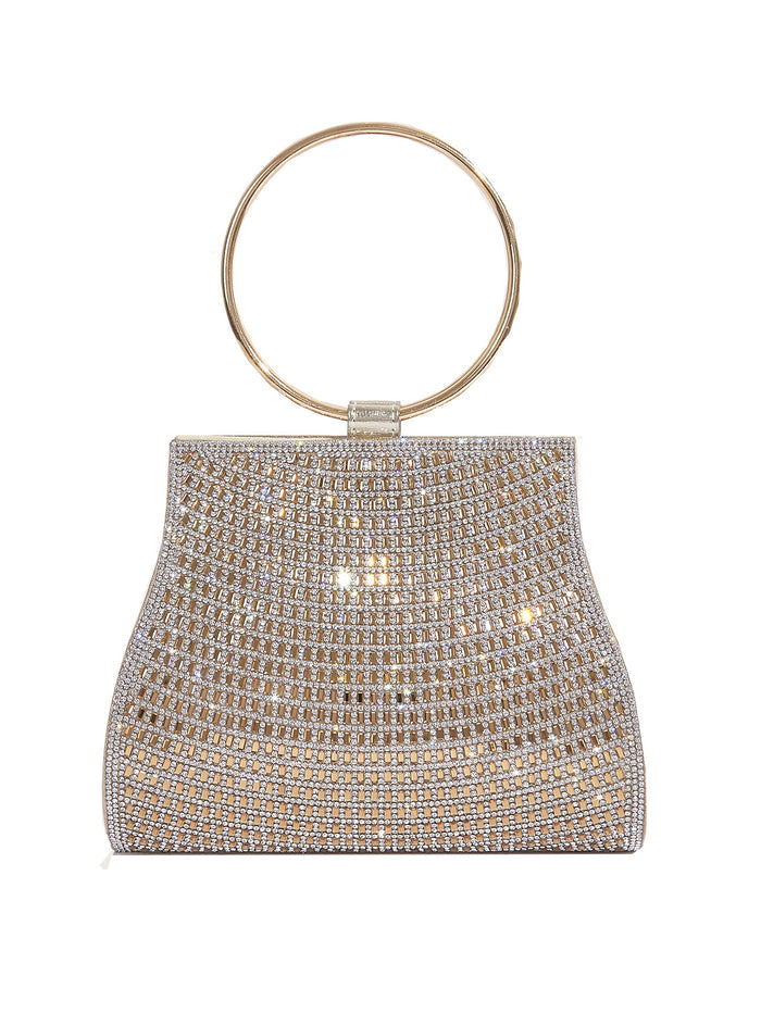 PU diamond bag magnetic buckle chain bag
