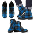 Ramsay Blue Ancient Tartan Leather Boots Footwear Shoes