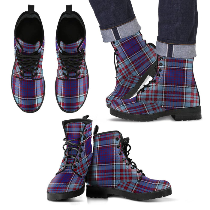 RCAF Tartan Leather Boots Footwear Shoes
