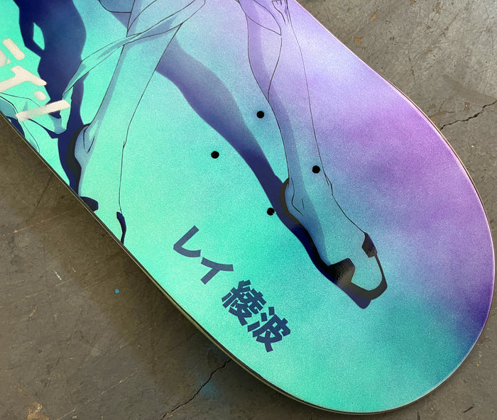 rei 3 8.25 X 32.25 ANODIZED PURPLE/AQUA MIXED PROCESS SIGNED 1 of 1