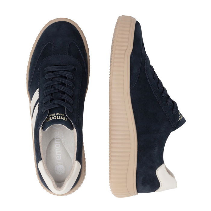 Remonte Levke D3E00 Sneaker (Women) - Mare/Cotton Athletic - Casual - Lace Up - The Heel Shoe Fitters