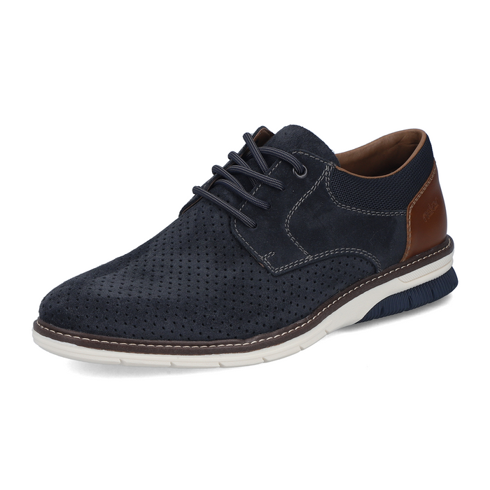 Rieker Dustin 25 Loafer (Men) - Kobalt/Amaretto/Ozean Dress-Casual - Loafer - The Heel Shoe Fitters