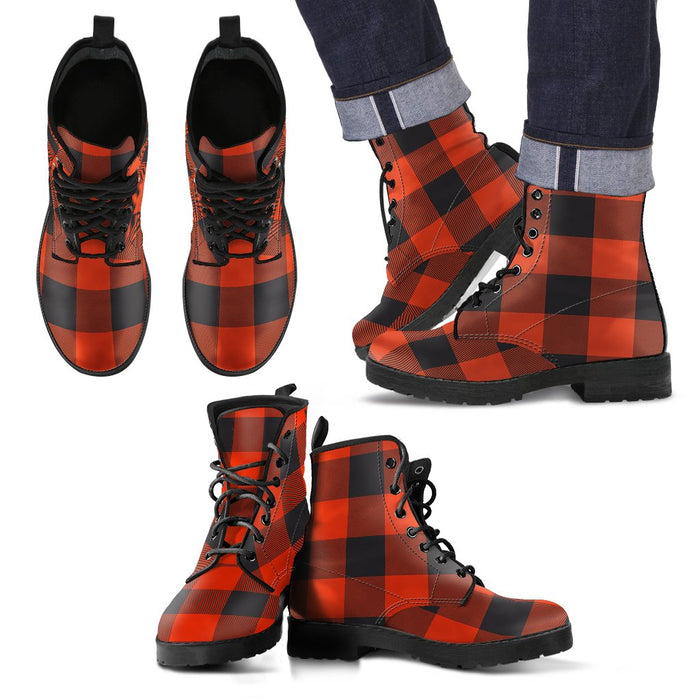 Rob Roy MacGregor Ancient Tartan Leather Boots Footwear Shoes