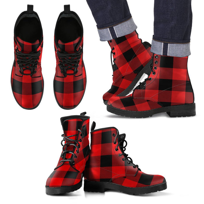 Rob Roy MacGregor Modern Tartan Leather Boots Footwear Shoes
