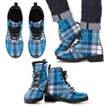 Roberton Tartan Leather Boots Footwear Shoes