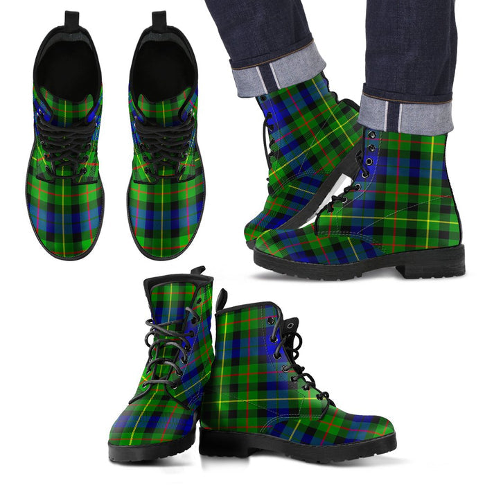 Rollo Modern Tartan Leather Boots Footwear Shoes