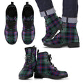 Rose Hunting Modern Tartan Leather Boots Footwear Shoes