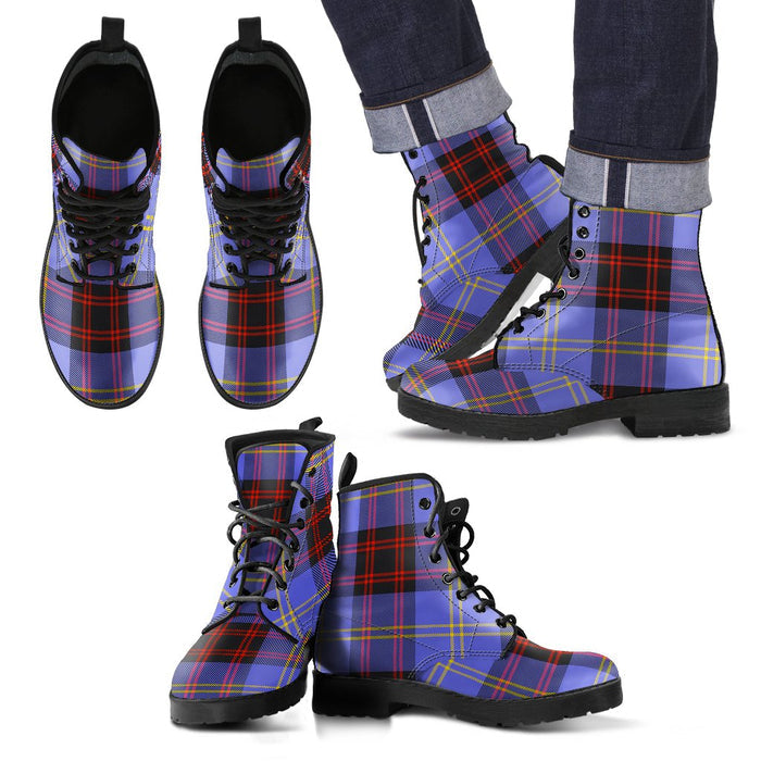 Rutherford Tartan Leather Boots Footwear Shoes