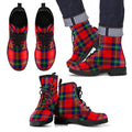 Ruthven Modern Tartan Leather Boots Footwear Shoes