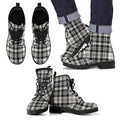 SCOTT BLACK & WHITE ANCIENT Tartan Leather Boots Footwear Shoes