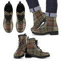 SCOTT GREEN WEATHERED Tartan Leather Boots Footwear Shoes