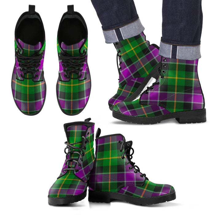 Selkirk Tartan Leather Boots Footwear Shoes