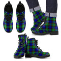 Sempill Modern Tartan Leather Boots Footwear Shoes