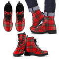 Seton Modern Tartan Leather Boots Footwear Shoes