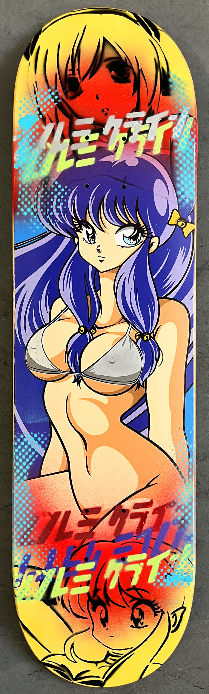 shampoo 8.25 X 32.25 YELLOW/ORANGE SCRATCH OFF GRAPHIC MIXED PROCESS SIGNED 1 of 1