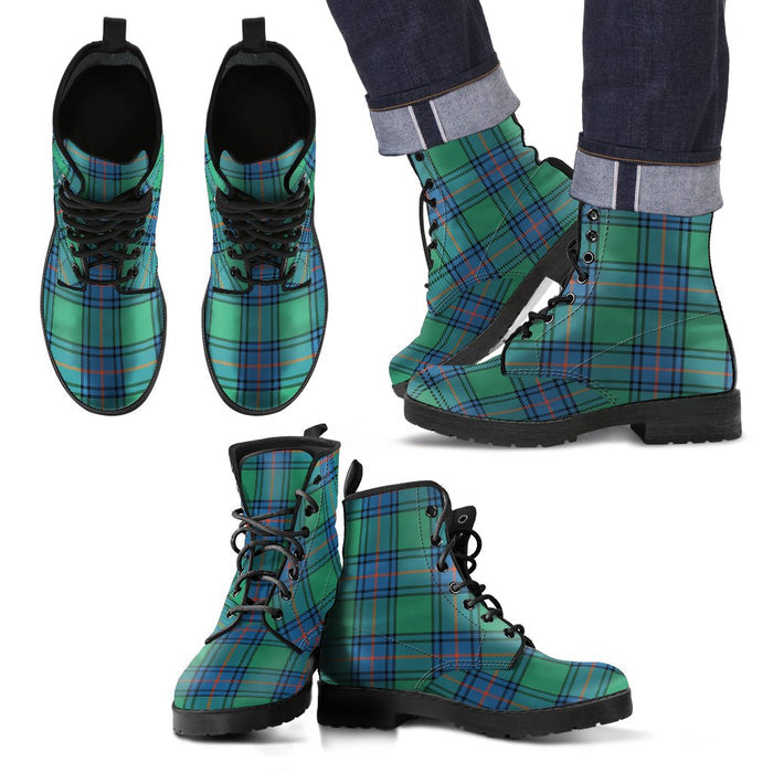 Shaw Ancient Tartan Leather Boots Footwear Shoes