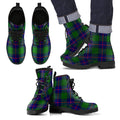 Shaw Modern Tartan Leather Boots Footwear Shoes