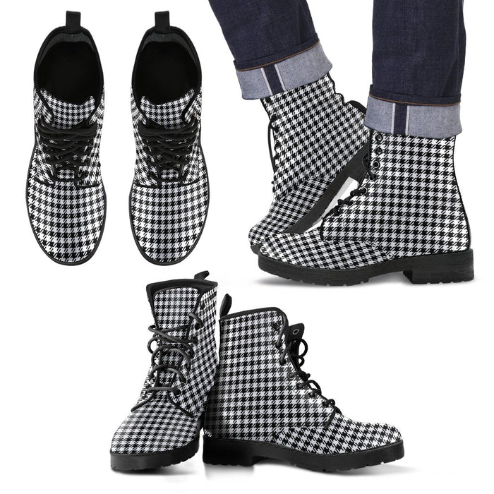 Shepherd Tartan Leather Boots Footwear Shoes