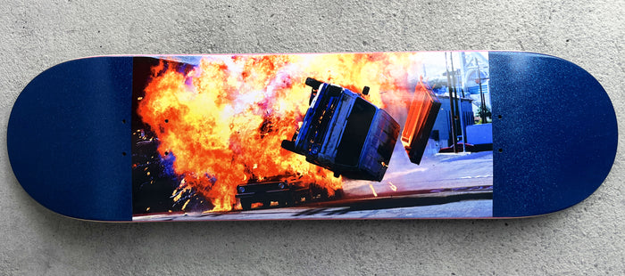 SIGNED destruction van destruction set 8.5 METALLIC BLUE