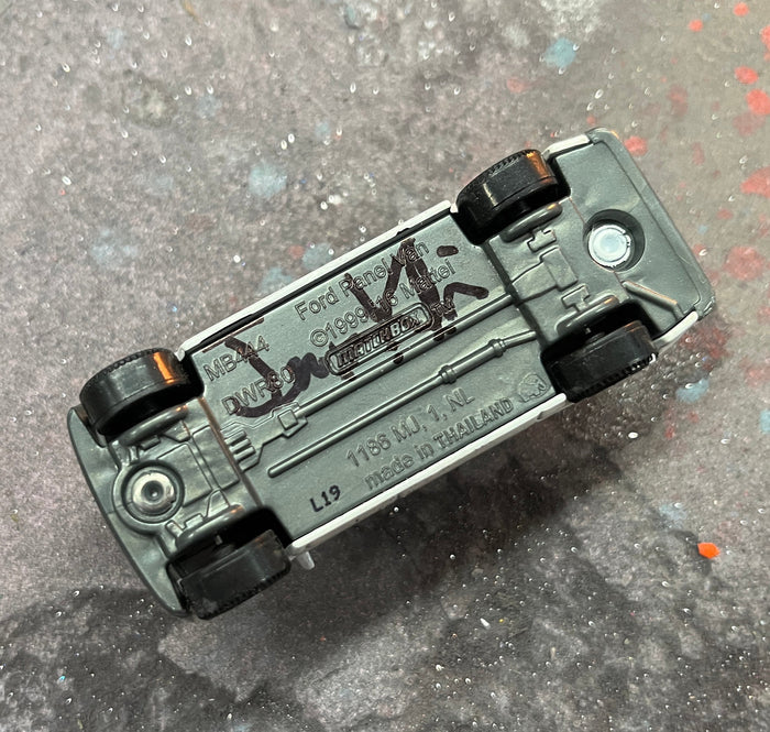 SIGNED destruction van destruction set 8.5 METALLIC BLUE