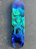 SIGNED macross 8.5 X 32.25 PURPLE/AQUA/ROYAL BLUE STARDUST 1 of 1