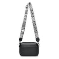 Single shoulder crossbody bag top layer cowhide small square bag