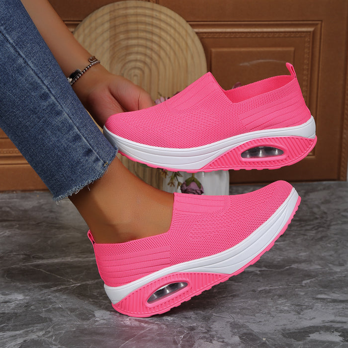 Slip-On Women's Shoes with Thick Air Flyknit Soft Sole