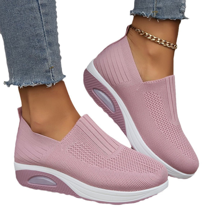 Slip-On Women's Shoes with Thick Air Flyknit Soft Sole