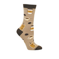 SockSmith Coffee, Coffee, Coffee Crew Sock (Women) - Brown Accessories - Socks - Lifestyle - The Heel Shoe Fitters