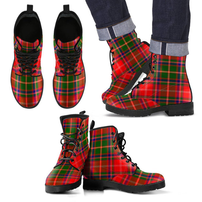 Somerville Modern Tartan Leather Boots Footwear Shoes