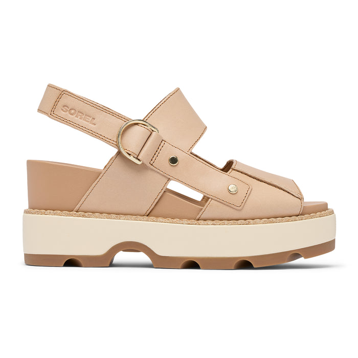 Sorel Joanie IV Wedge Sandal (Women) - Honest Beige/Gum Sandal - Heel/Wedge - The Heel Shoe Fitters