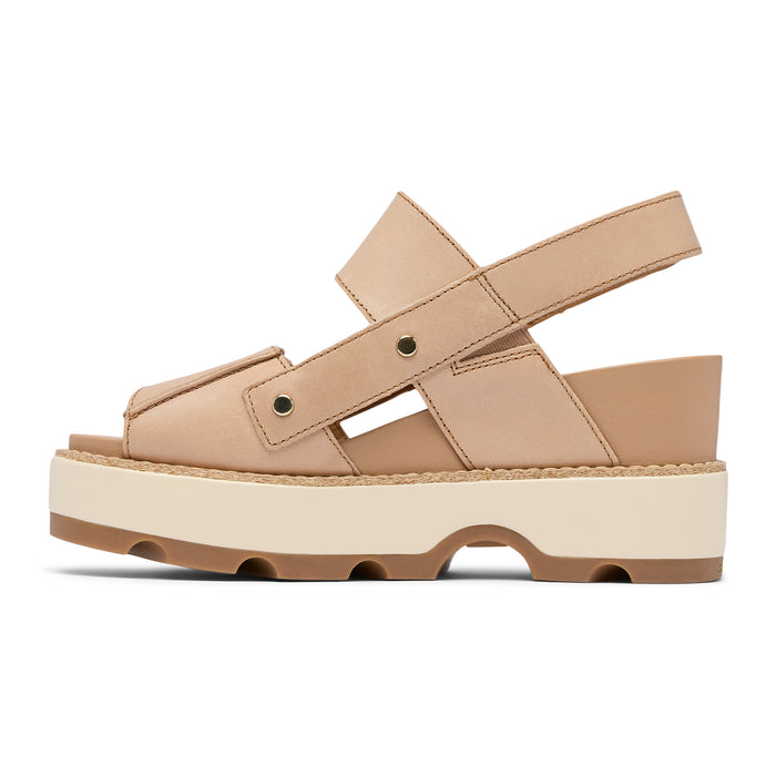 Sorel Joanie IV Wedge Sandal (Women) - Honest Beige/Gum Sandal - Heel/Wedge - The Heel Shoe Fitters