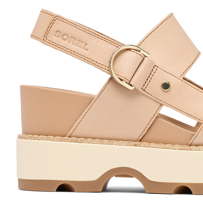 Sorel Joanie IV Wedge Sandal (Women) - Honest Beige/Gum Sandal - Heel/Wedge - The Heel Shoe Fitters