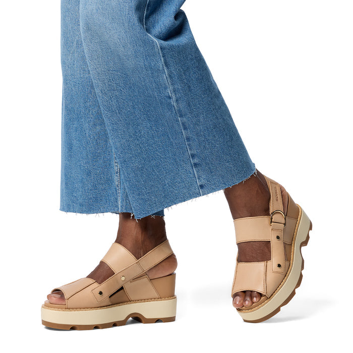 Sorel Joanie IV Wedge Sandal (Women) - Honest Beige/Gum Sandal - Heel/Wedge - The Heel Shoe Fitters