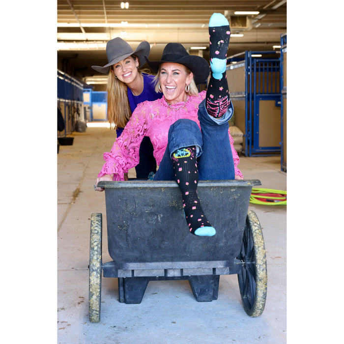 Starlit Cowgirl Performance Boot Socks