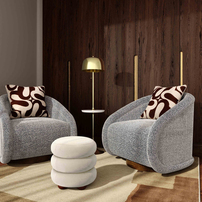 Stefanie Velvet Ottoman