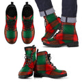 Stewart Atholl Modern Tartan Leather Boots Footwear Shoes