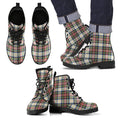 Stewart Dress Ancient Tartan Leather Boots Footwear Shoes