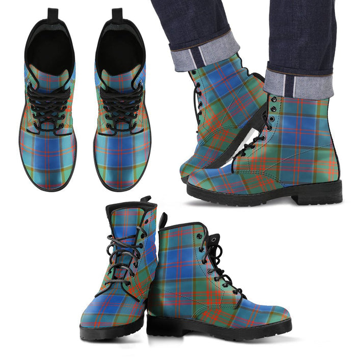 Stewart of Appin Hunting Ancient Tartan Leather Boots Footwear Shoes