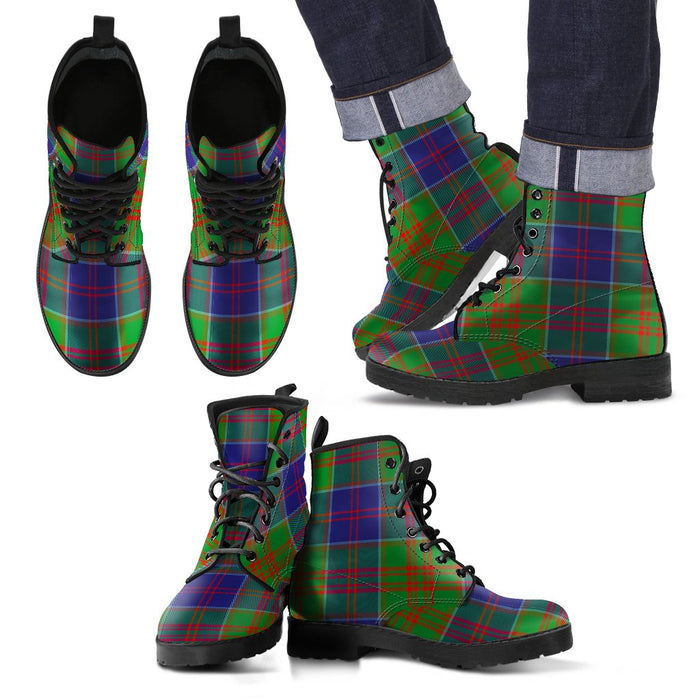 Stewart of Appin Hunting Modern Tartan Leather Boots Footwear Shoes