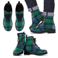 Stewart Old Ancient Tartan Leather Boots Footwear Shoes