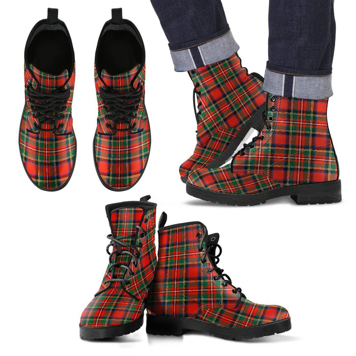 Stewart Royal Modern Tartan Leather Boots