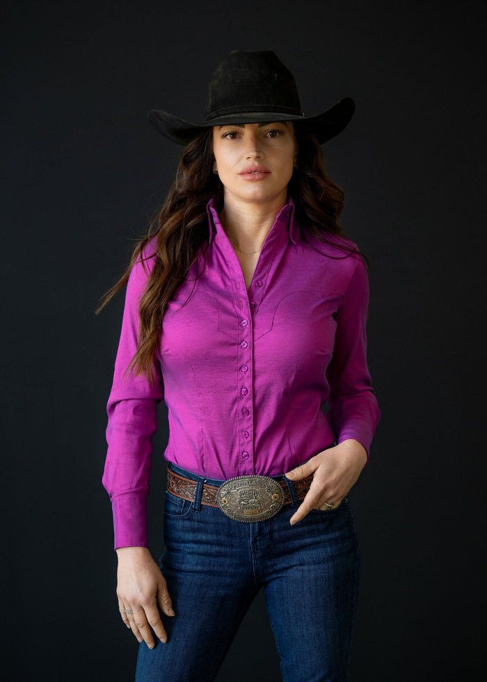 Stretch Taffeta-Beauty Purple