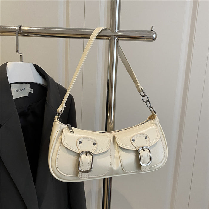 style Commute Mini Bag Simple Casual Shoulder Crossbody Square Bag Small&