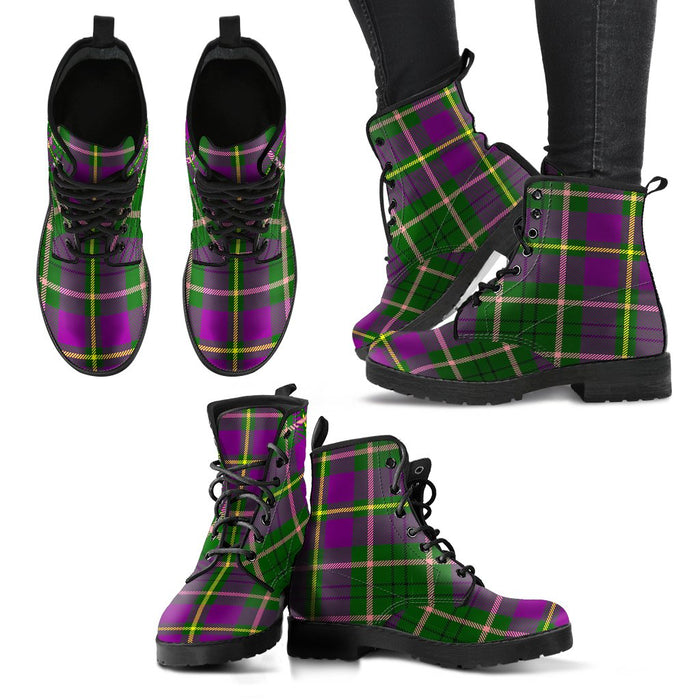 Taylor Tartan Leather Boots Footwear Shoes