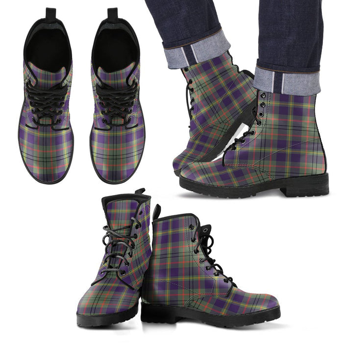 Taylor Weathered Tartan Leather Boots Footwear Shoes