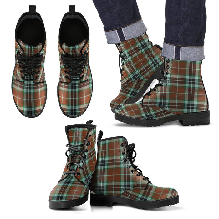 Thomson Hunting Modern Tartan Leather Boots Footwear Shoes
